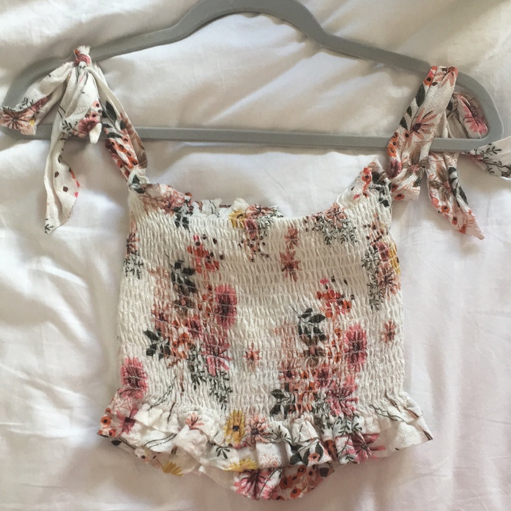 Floral tube top